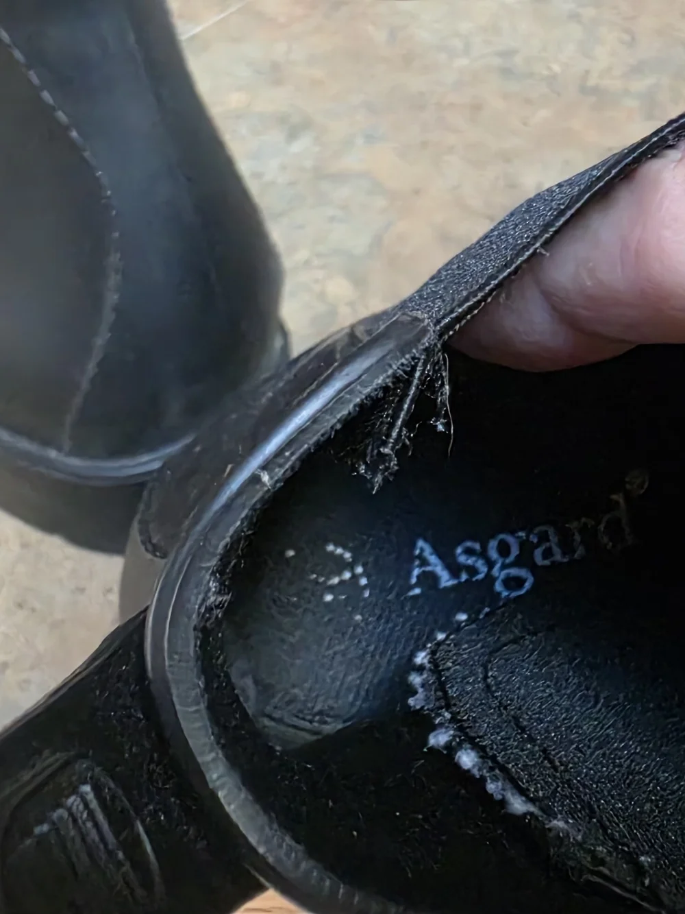 ASGARD Women's Black Rubber Chelsea Rain Boots SZ 7 (37)